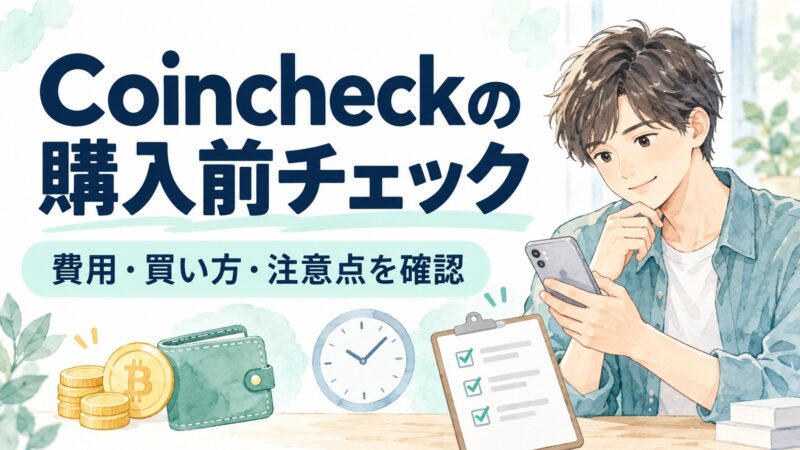 Coincheckの購入前に費用・買い方・注意点を確認