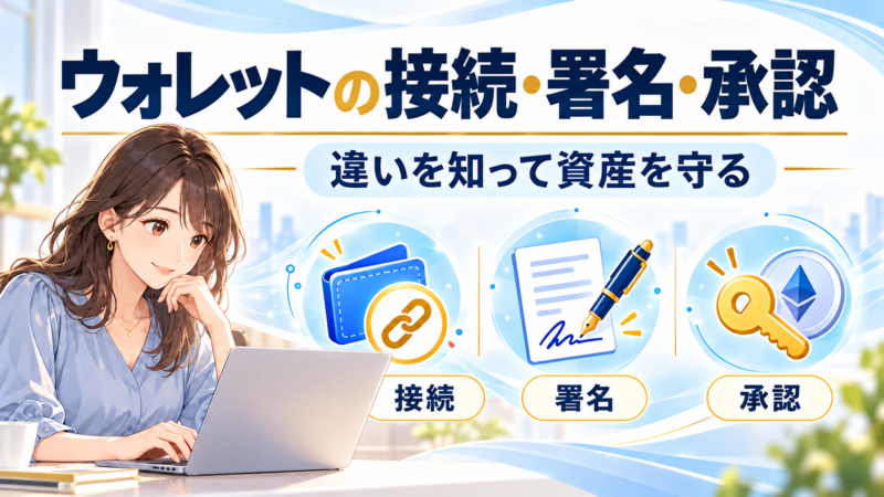 ウォレットの接続・署名・承認の違い