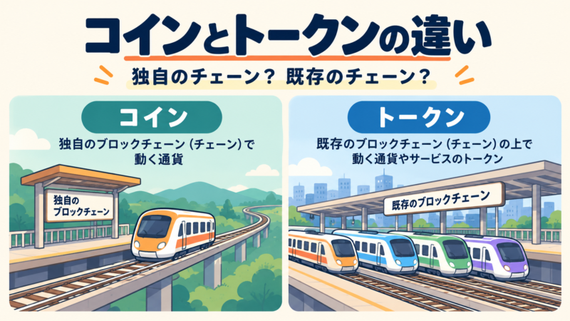 独自チェーンのコインと既存チェーン上のトークンの違い