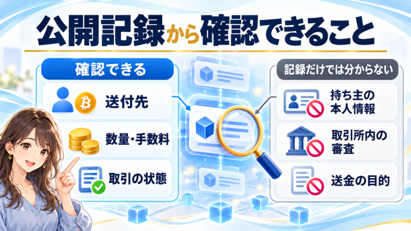 公開記録で確認できる情報と分からない情報