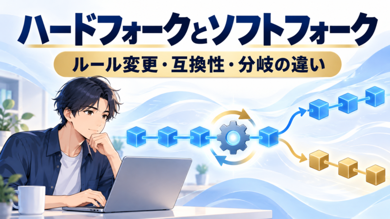 ハードフォークとソフトフォークのルールと互換性の違い
