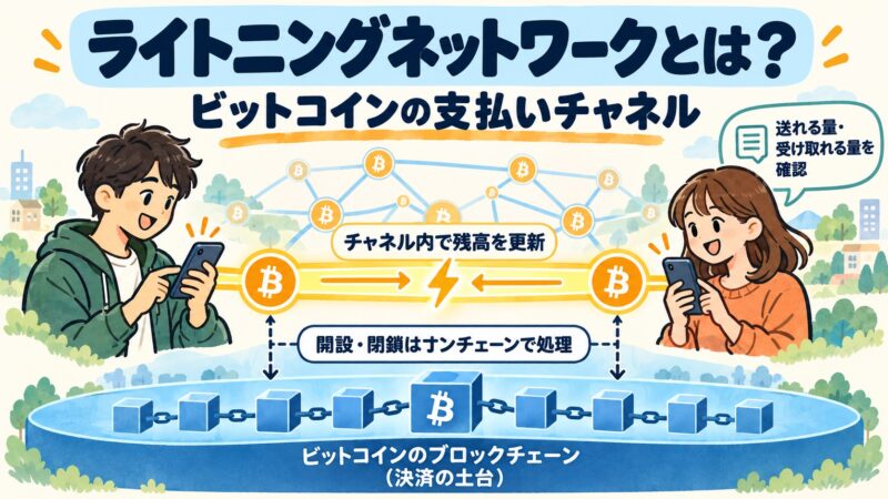 ライトニングの支払いチャネルとビットコインの決済基盤