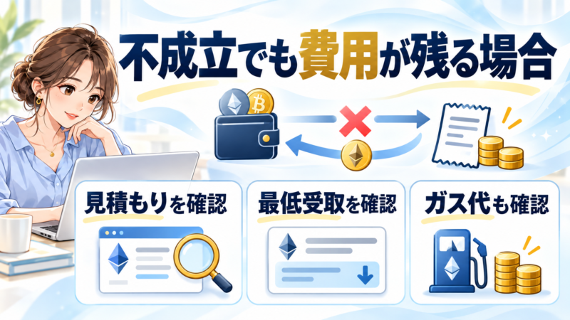 不成立時にも費用が残る場合と確認すべき項目
