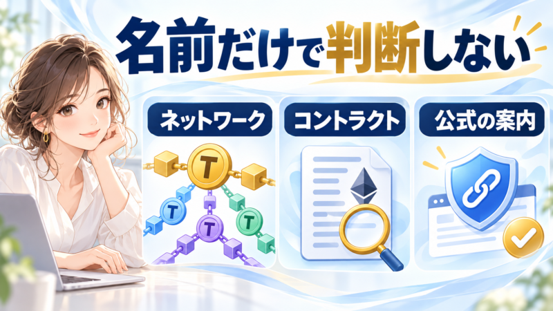 ネットワーク、コントラクト、公式案内を照合