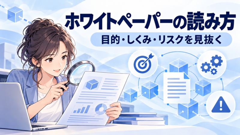 仮想通貨ホワイトペーパーの目的・仕組み・リスクを調べる読み方