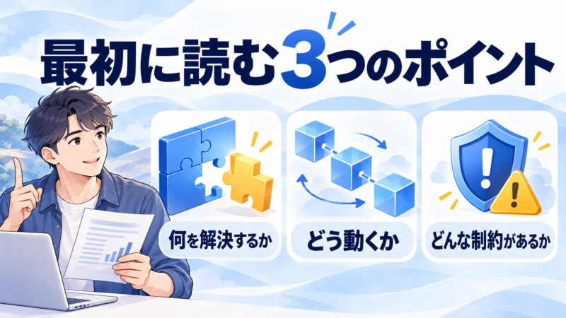 白書で読む目的・仕組み・制約の3つのポイント